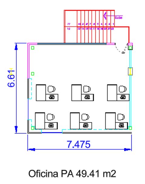 Oficina planta alta (49.41 m²)